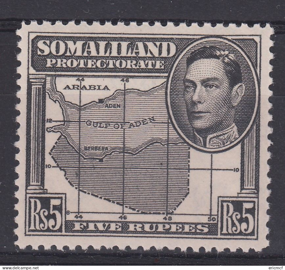 Somaliland Protectorate 1938 5R SG104 MNH(**) - Somalilandia (Protectorado ...-1959)