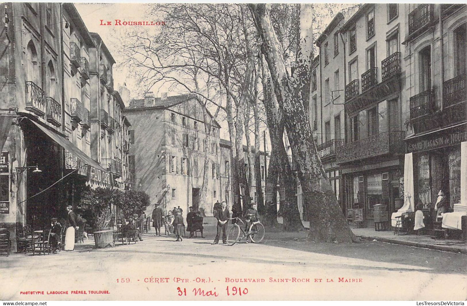 FRANCE - 66 - CERET - Boulevard Saint Roch Et La Mairie - 31 Mai 1910 - Carte Postale Ancienne - Ceret