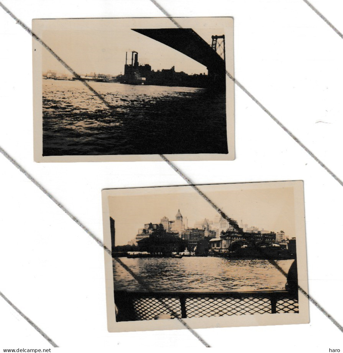 ETATS - UNIS - NEW - YORK , Port 1928 (2) Et 1929 - Lot De 3 Photos (B333) - Amerika