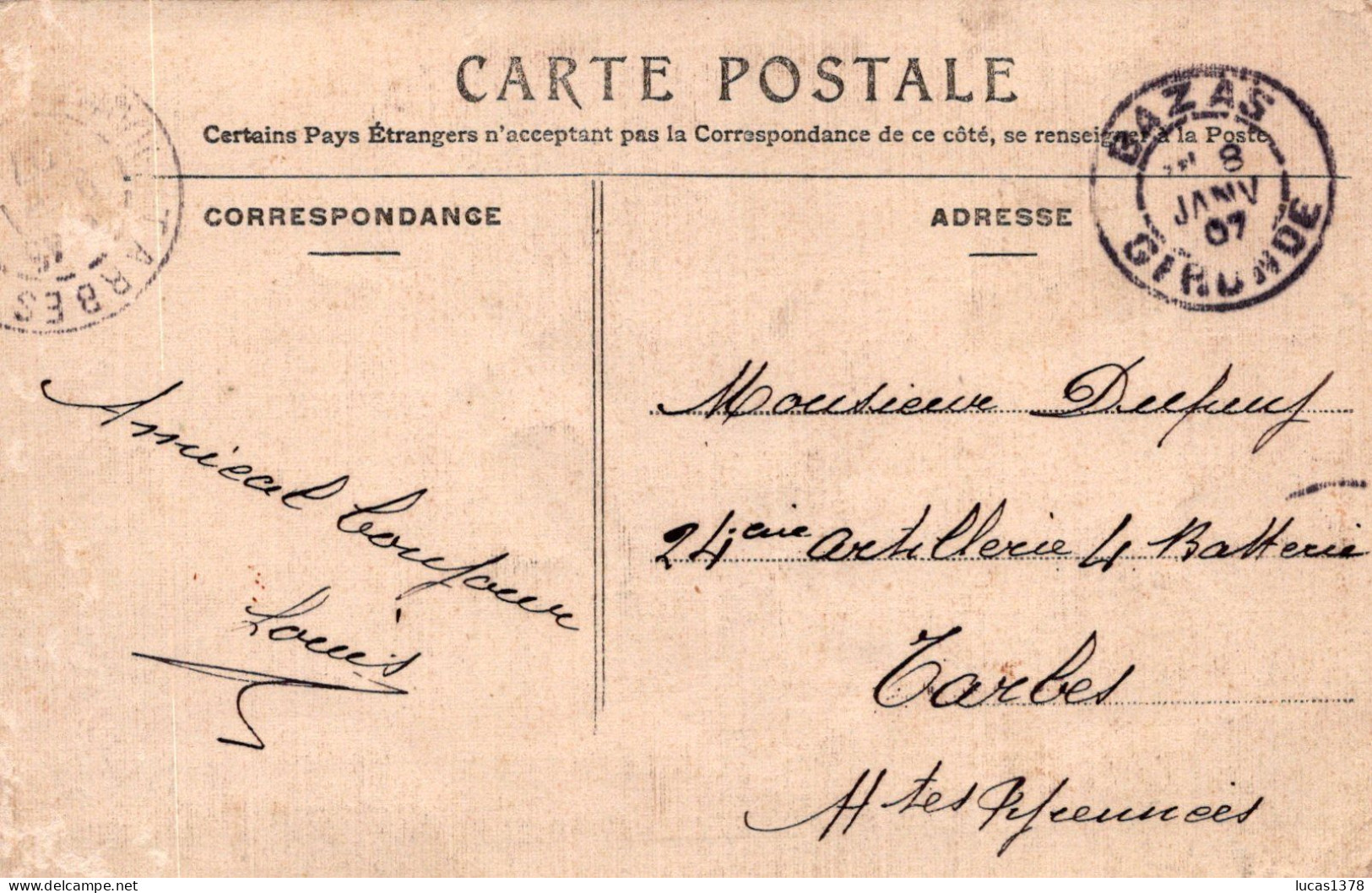 33 / BAZAS /  CHATEAU DE ROQUETAILLADE / JOLIE CARTE TISSEE COLORISEE - Bazas