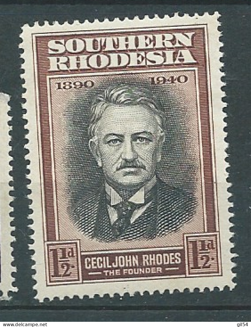 Rhodésie Du Sud   - Yvert N° 56 * - Pal 11935 - Southern Rhodesia (...-1964)