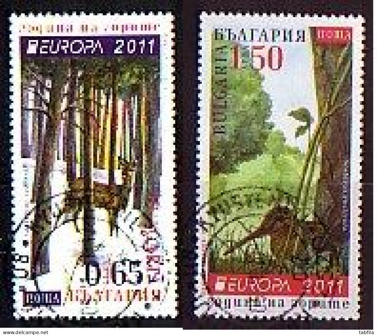 BULGARIA - 2011 -  Europe / Europa-CEPT - Année De Forêts -  2v Used - Used Stamps