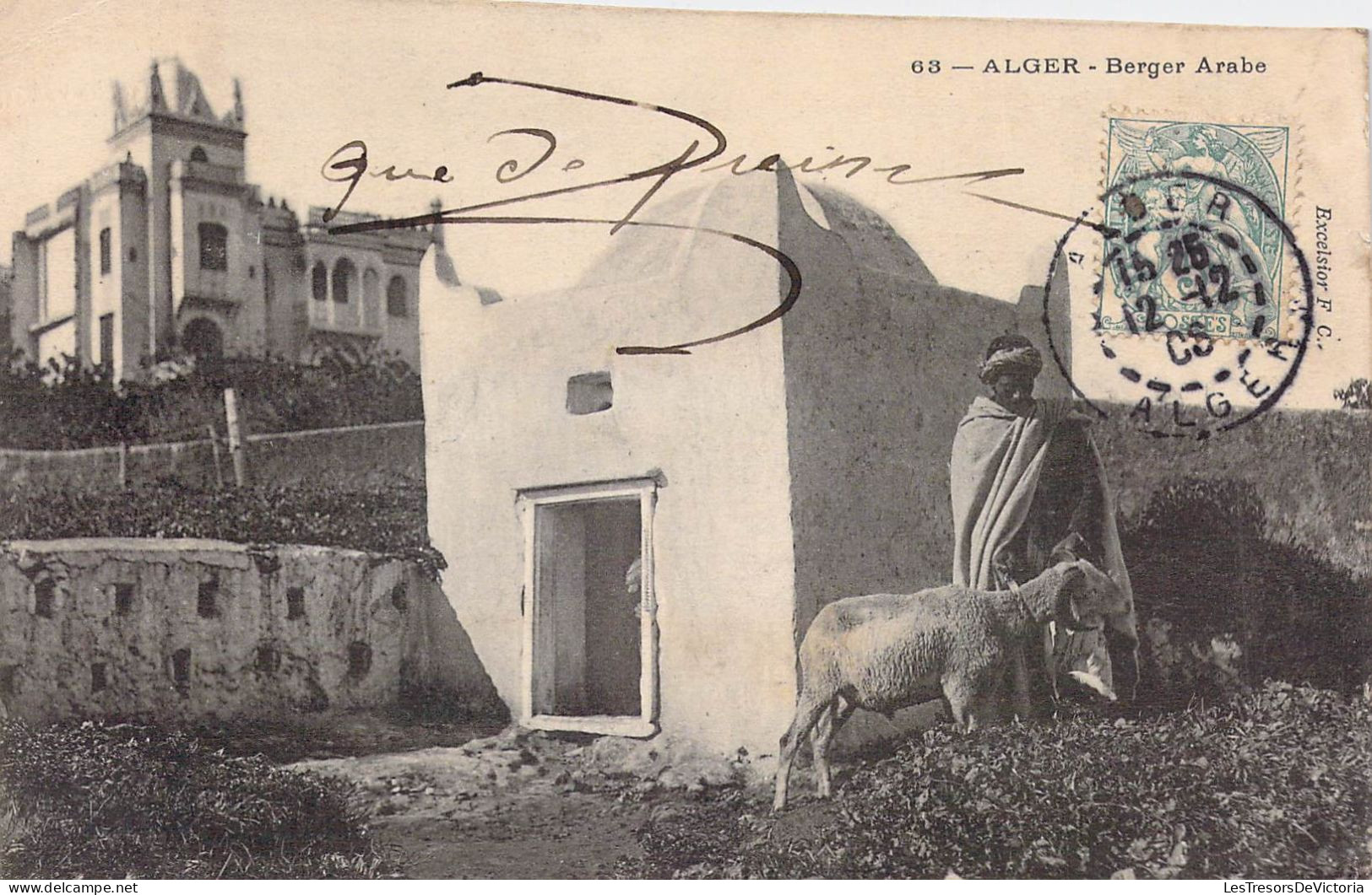 AFRIQUE - ALGER - Berger Arabe - Carte Postale Ancienne - Vrouwen