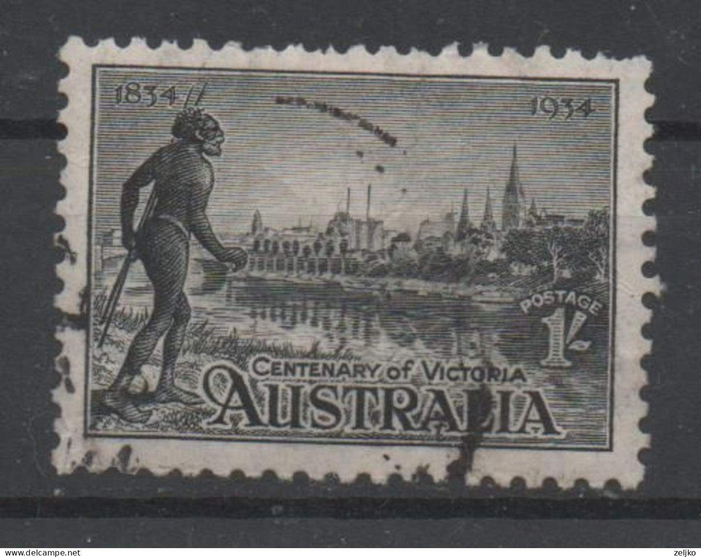 Australia, Used, 1934, Michel 122A ( Perf 10 1/2 ) - Usados