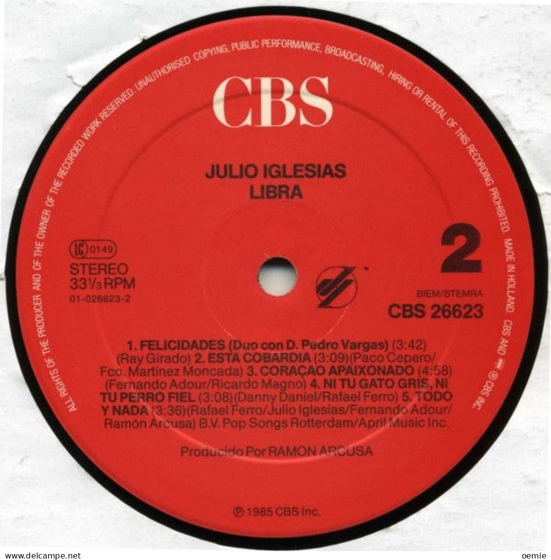 JULIO  IGLESIAS  °° LIBRA - Sonstige - Spanische Musik