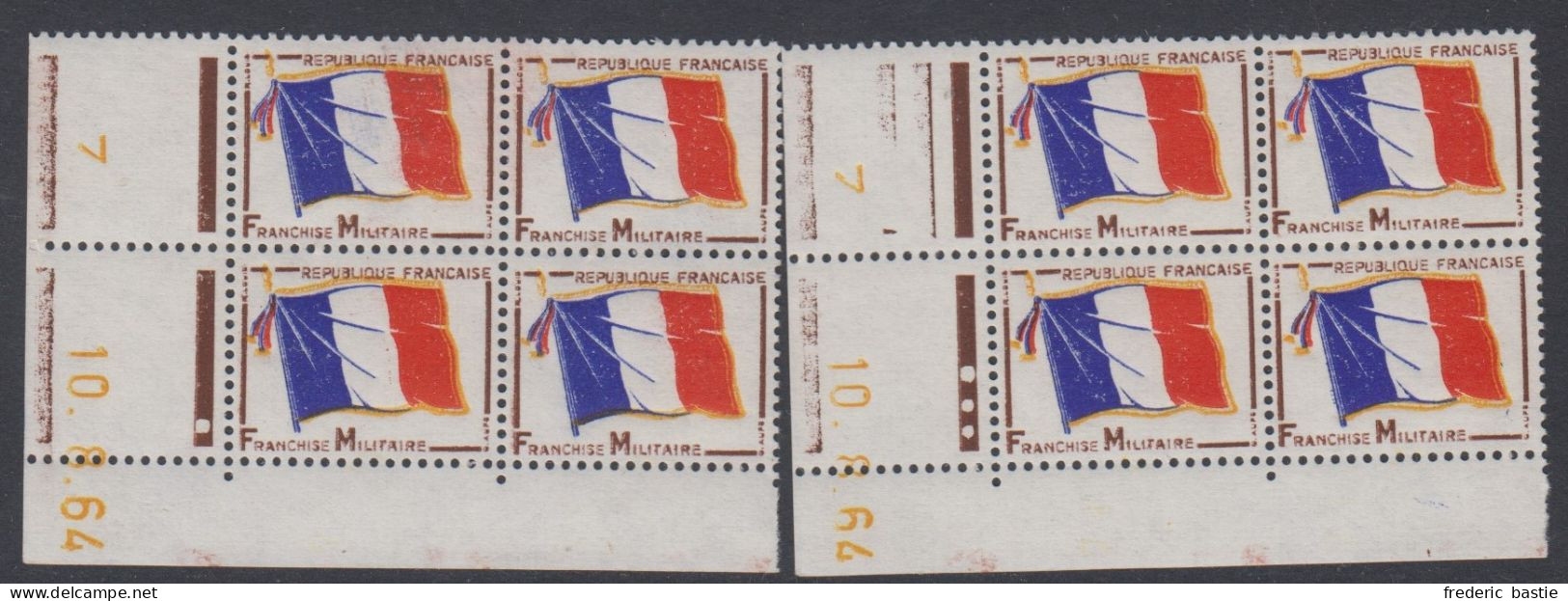 F.M.  N° 13  -   Paire  Coins Datés Du 10 - 8 - 64 ** - Other & Unclassified