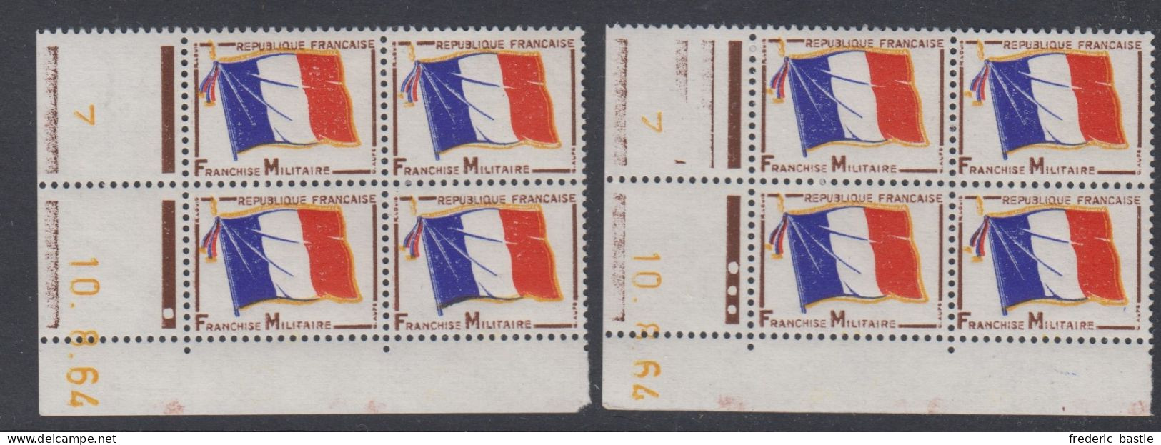 F.M.  N° 13  -   Paire  Coins Datés Du 10 - 8 - 64 ** - Other & Unclassified