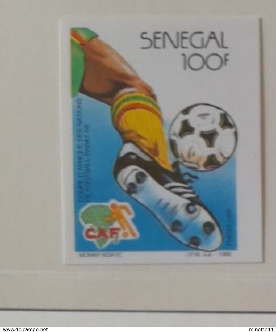 SENEGAL 1988  MNH** 4 STAMPS IMPERF   FOOTBALL FUSSBALL SOCCER CALCIO VOETBAL FUTBOL FUTEBOL FOOT FOTBAL Gardien - Coupe D'Afrique Des Nations