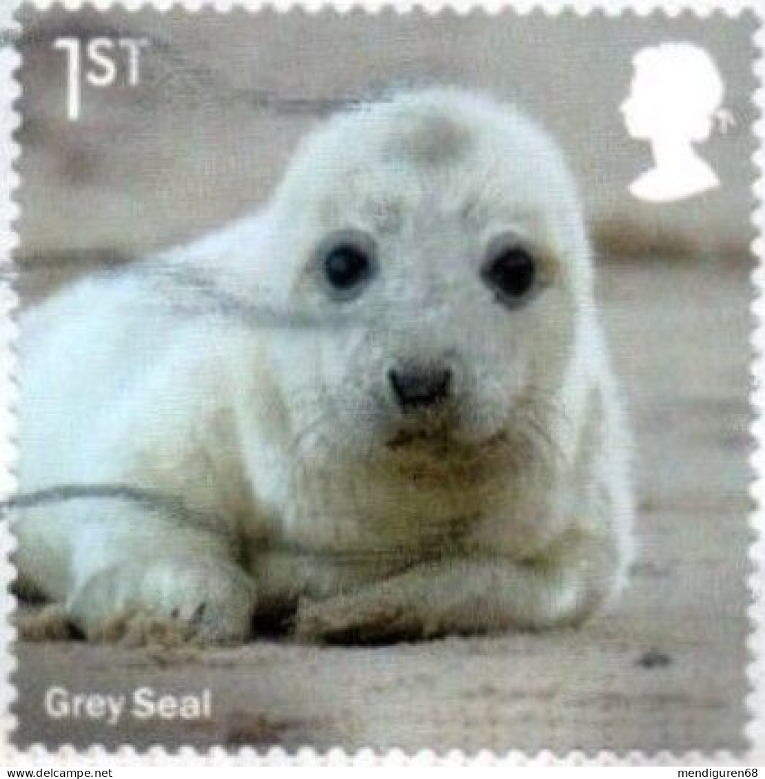 GROSSBRITANNIEN GRANDE BRETAGNE GB 2021 FROM BKLT WILD COASTS: GREY SEAL S/A 1ST SG 4554 MI 4815II YT 5226 SC C4138b - Gebraucht