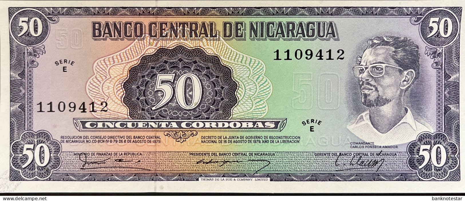 Nicaragua 50 Cordobas, P-131 (D.1979) - UNC - Nicaragua