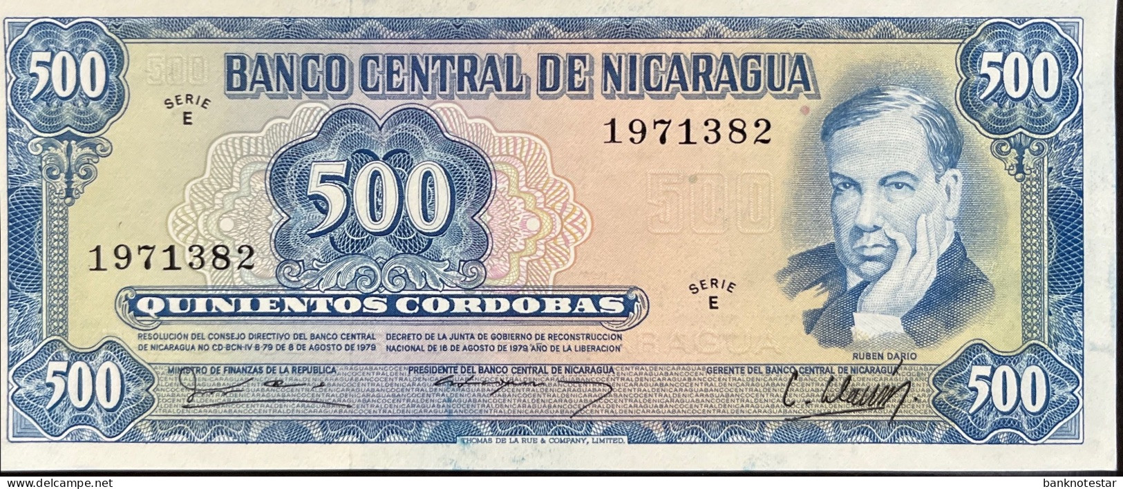 Nicaragua 500 Cordobas, P-133 (D.1979) - UNC - Nicaragua