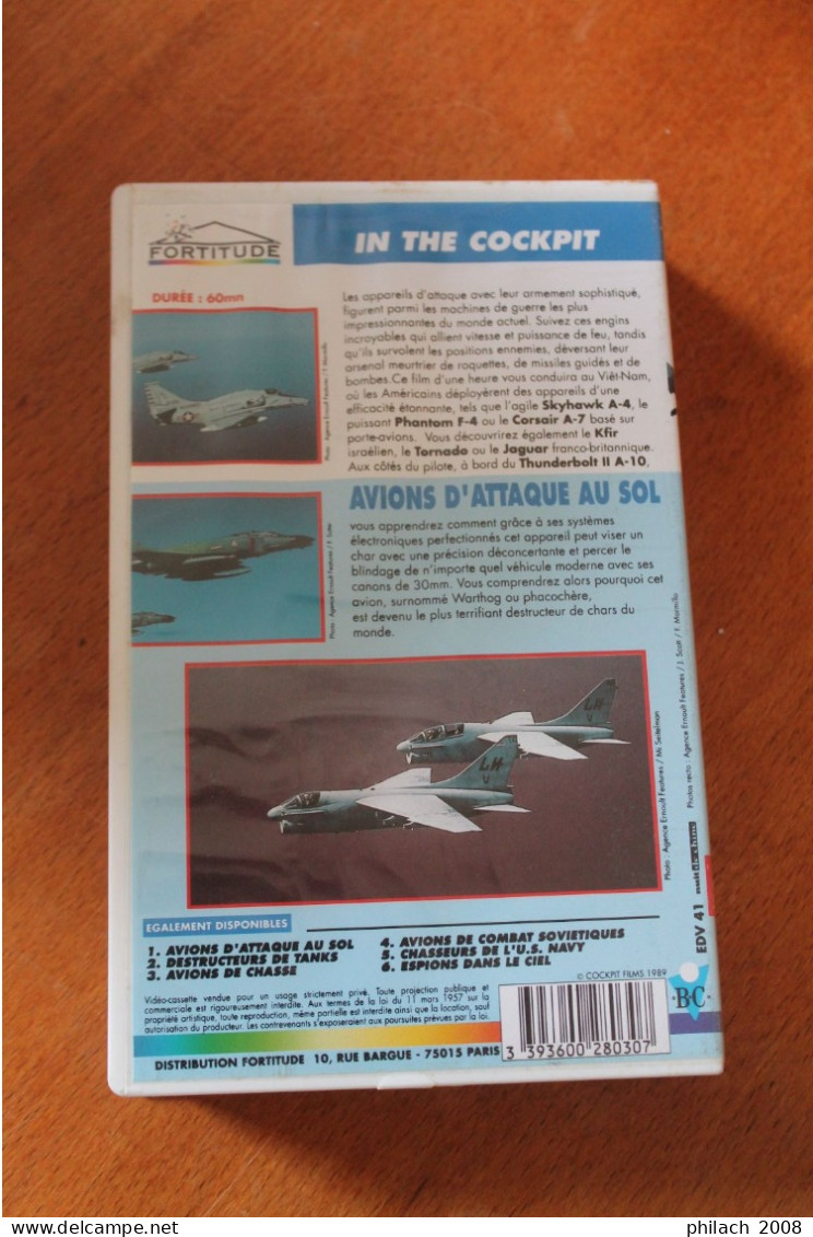 Cassette VHS AVION D ATTAQUE AU SOL - Aviation