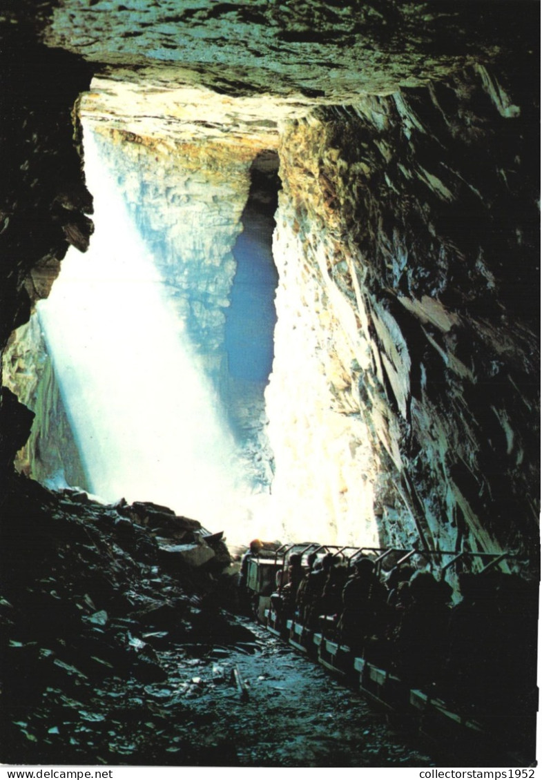 WALES, CEUDWLL LLECHWEDD SLATE CAVERNS, MERIONETH, UNITED KINGDOM - Merionethshire