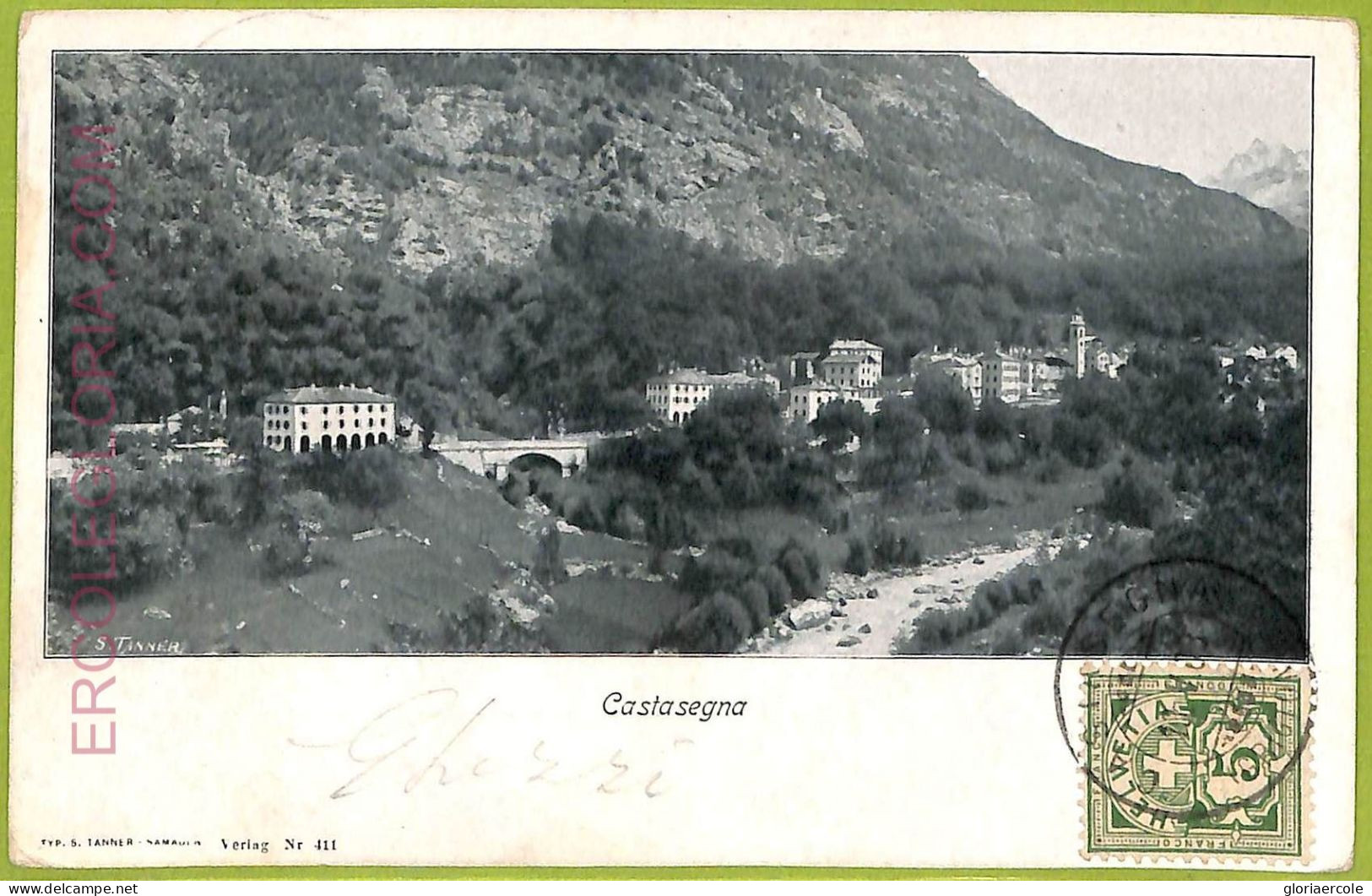 Ad4185 - SWITZERLAND Schweitz - Ansichtskarten VINTAGE POSTCARD-Castasegna -1903 - Castasegna