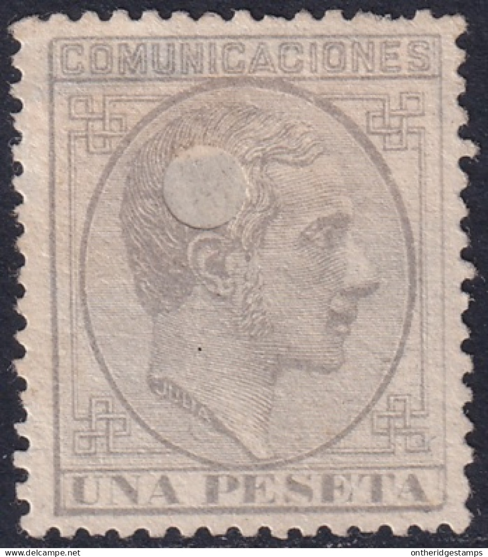 Spain 1878 Sc 239 España Ed 197T Telegraph Punch (taladrado) Cancel - Télégraphe