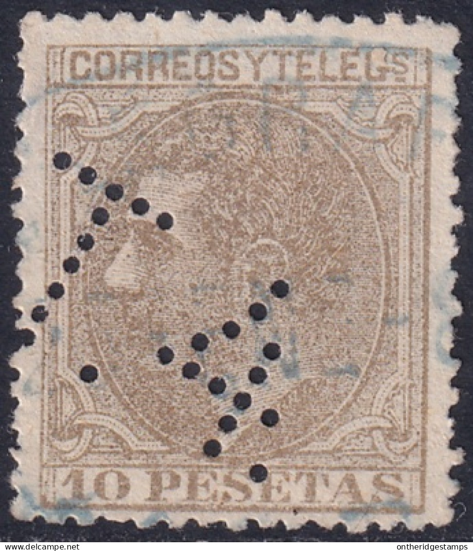 Spain 1879 Sc 251 España Ed 209T Telegraph "T.4." Cancel - Telegrafen