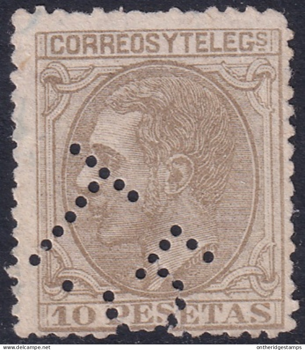 Spain 1879 Sc 251 España Ed 209T Telegraph "T.5." Cancel - Telegrafi