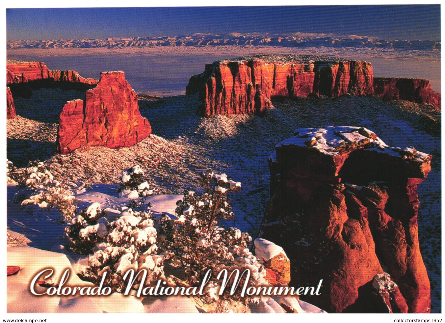 DENVER, COLORADO, NATIONAL MONUMENT, WINTER IN MONUMENT CANYON, UNITED STATES - Denver