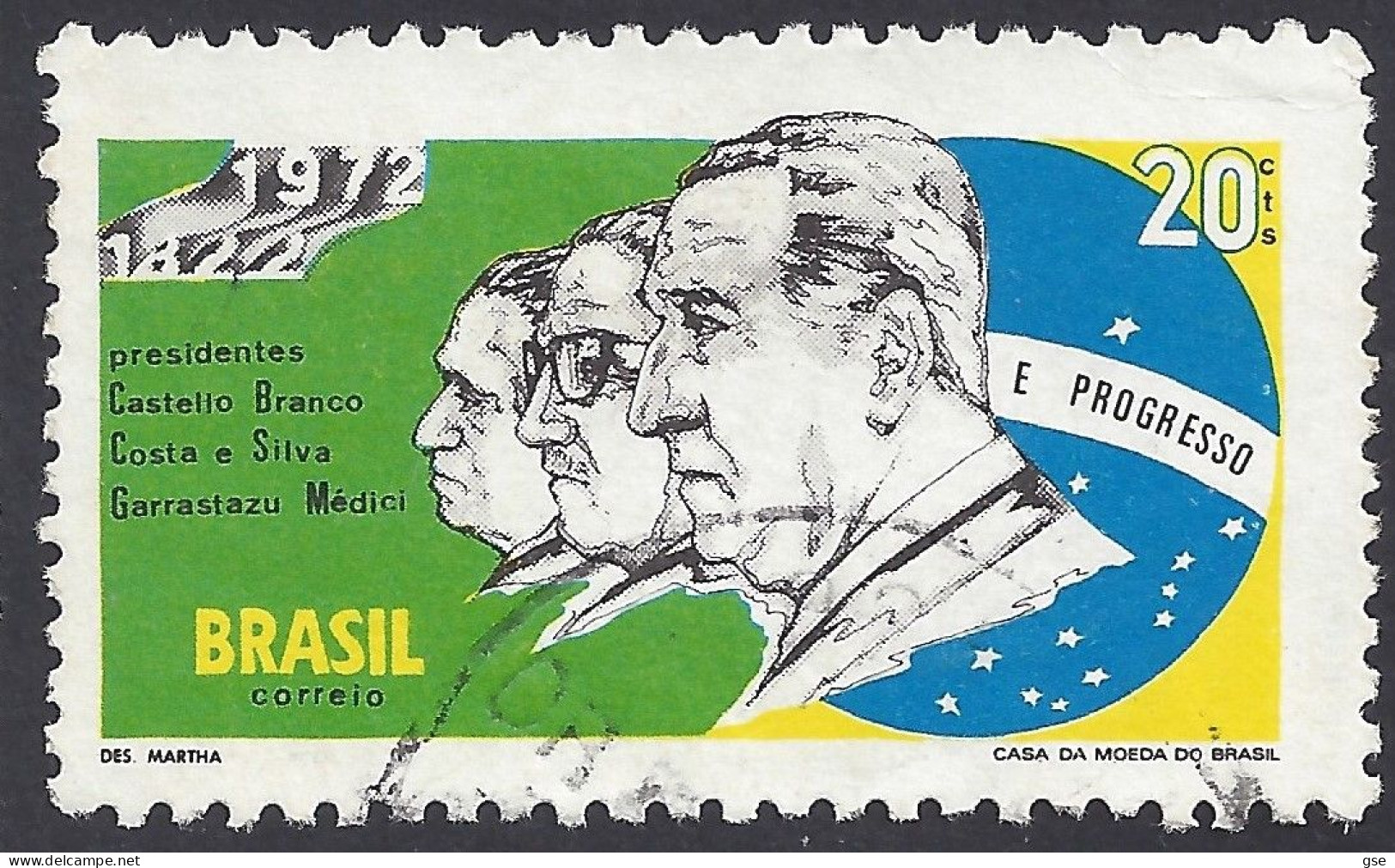 BRASILE 1972 - Yvert 988° - Rivoluzione | - Used Stamps