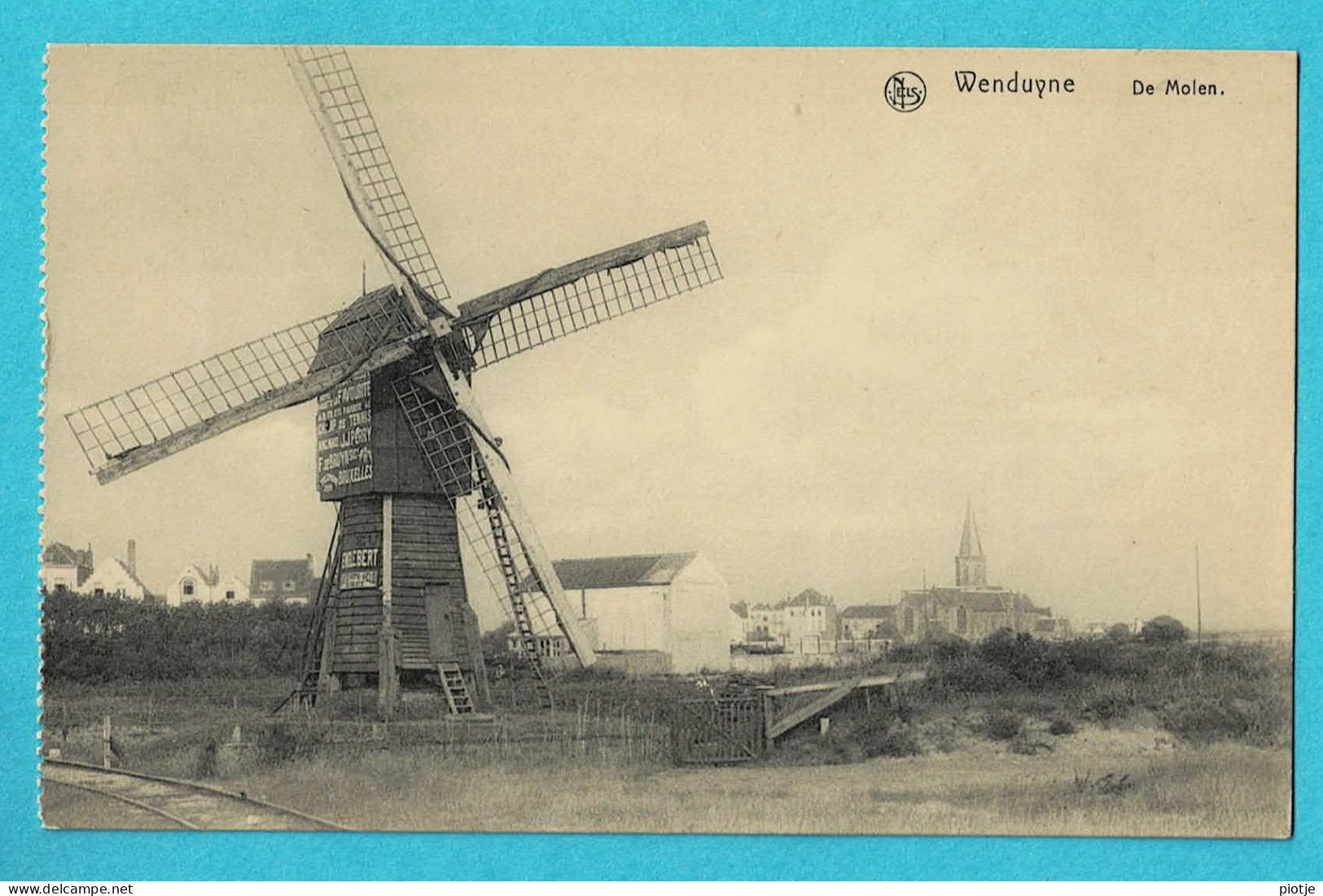 * Wenduine - Wenduyne (Kust - Littoral) * (Nels, Ern Thill) De Molen, Le Moulin, Muhle, Mill, église, Dunes, Unique, Old - Wenduine