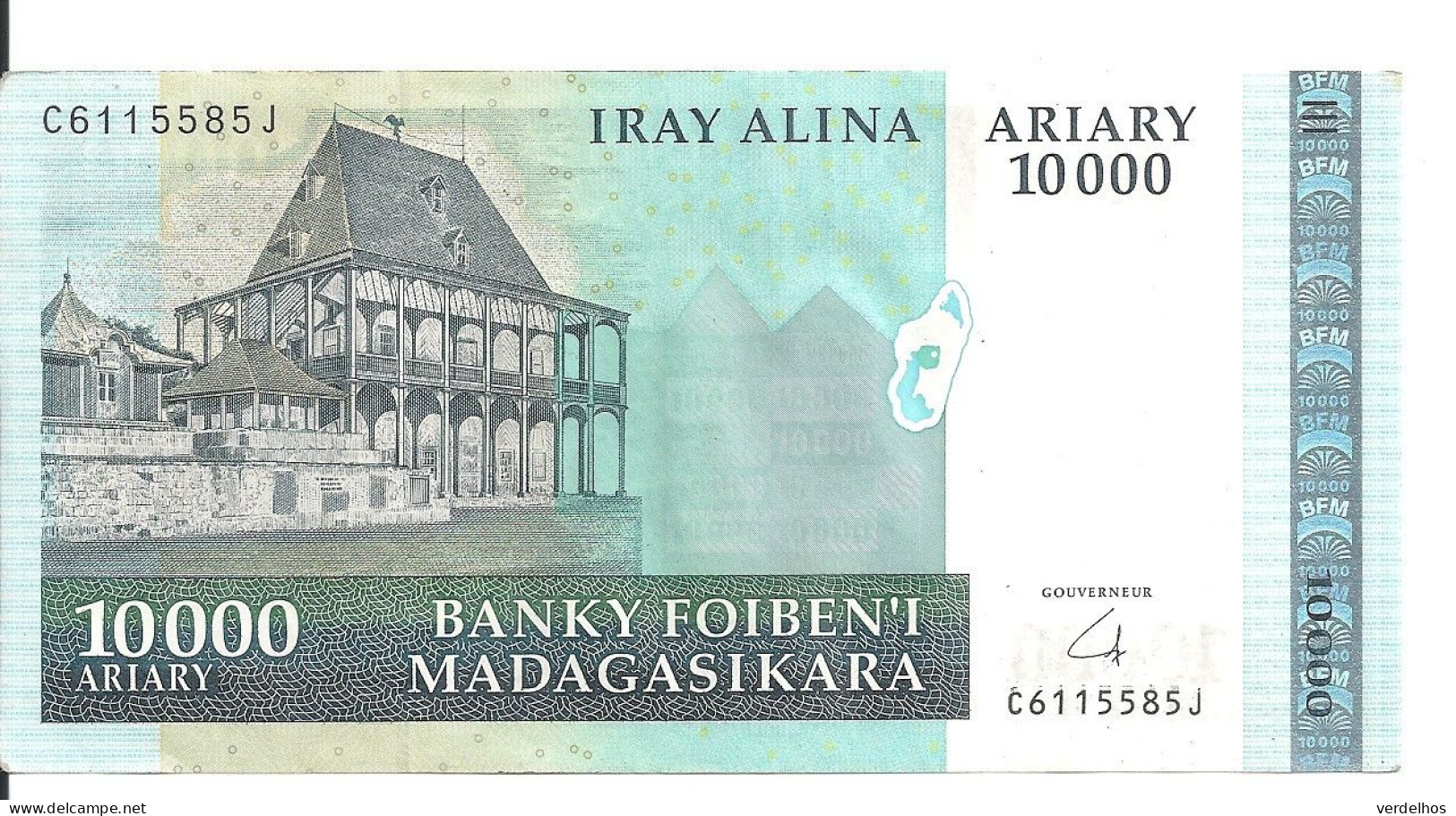 MADAGASCAR 10000 FRANCS ND2009 AUNC P 92 B - Madagascar