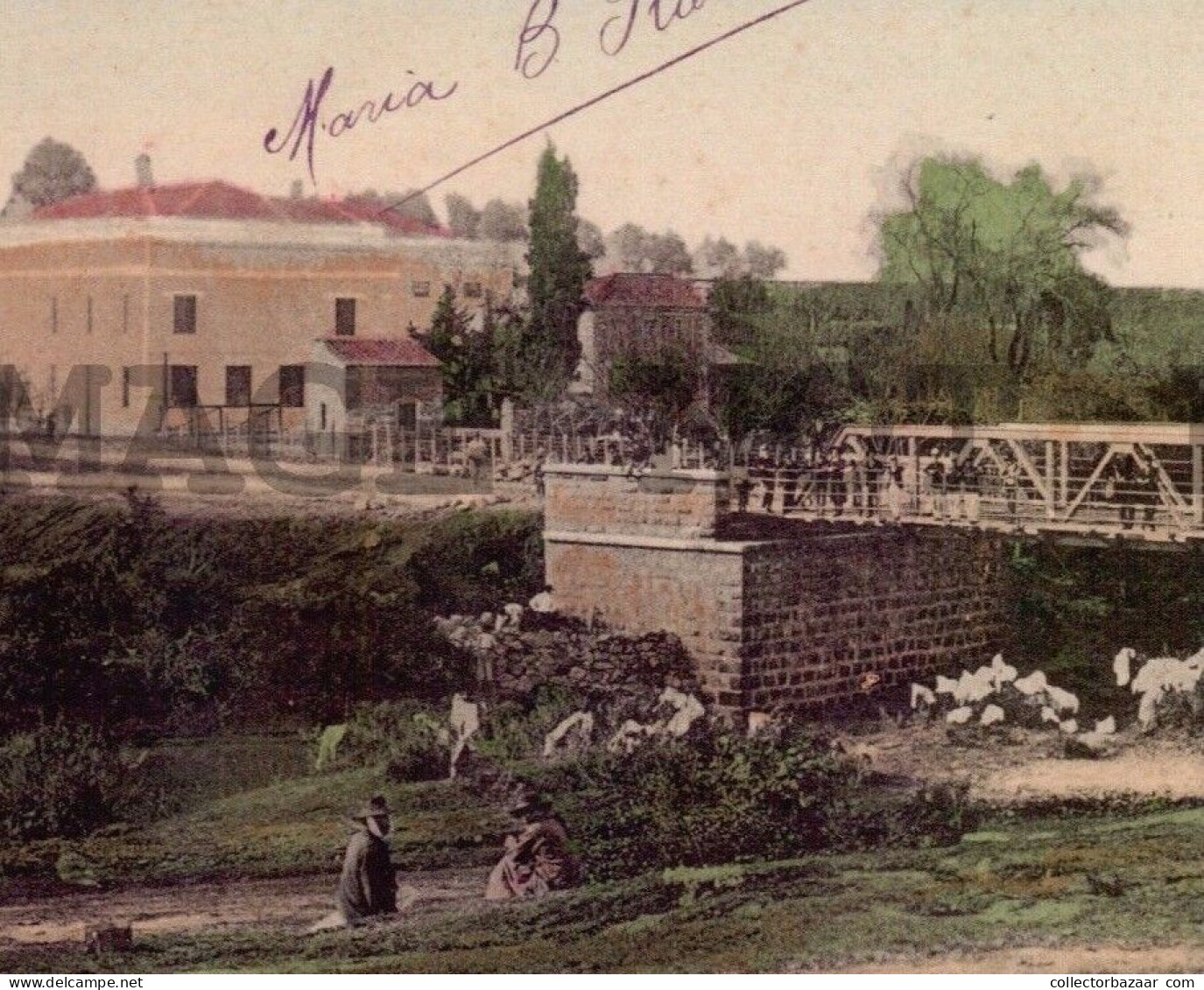 Brazil Bage RS Cartao Postal Postcard Water Mill And Steel Bridge Industry Train - Maceió