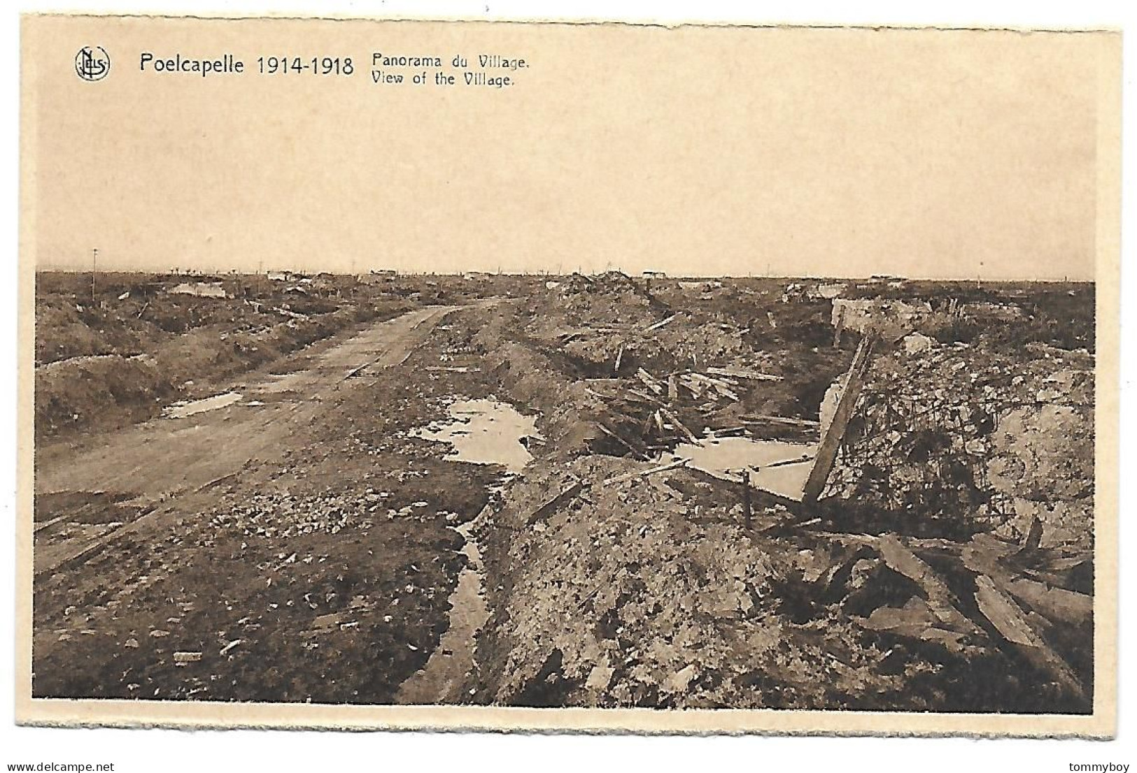 CPA Poelcapelle 1914-1918, Panorama Du Village - Langemark-Poelkapelle