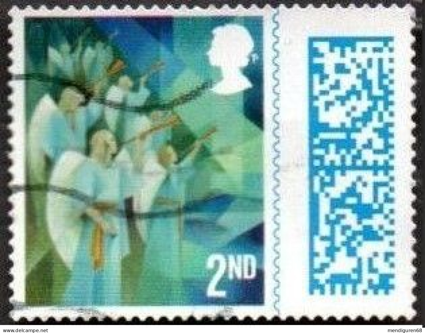 GROSSBRITANNIEN GRANDE BRETAGNE GB 2021 CHRISTMAS: NATIVITY 2ND CLASS LARGE BARCODE 2ND LARGE SG 4606 MI 4881 YT 5280 SC - Used Stamps
