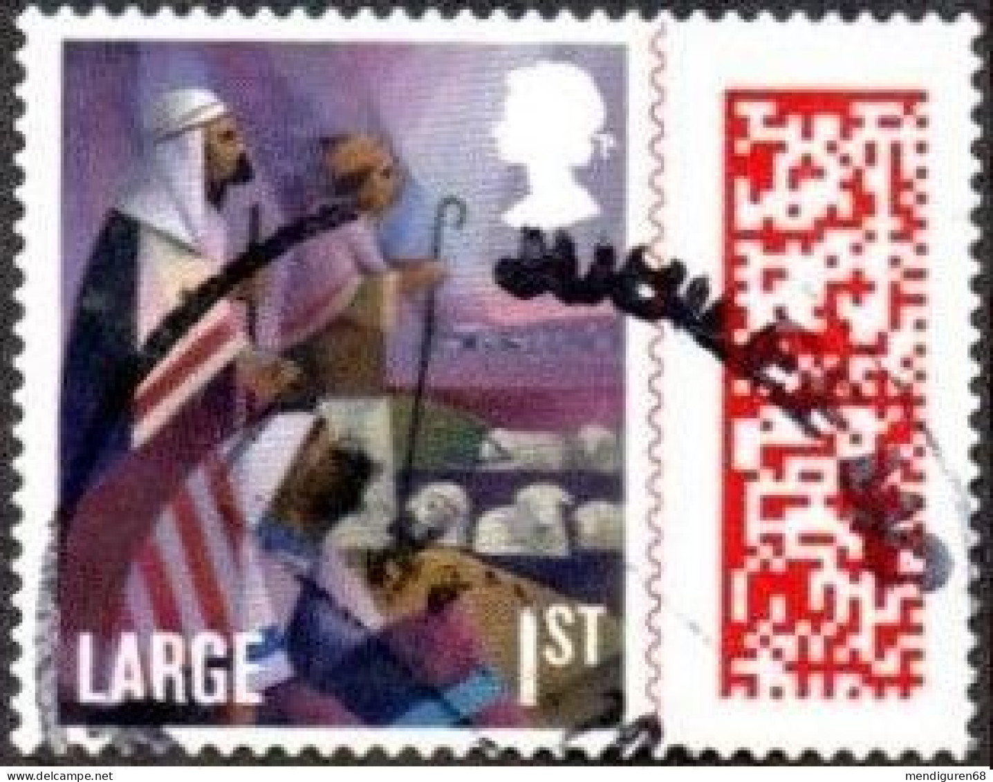 GROSSBRITANNIEN GRANDE BRETAGNE GB 2021 CHRISTMAS: NATIVITY 1ST CLASS LARGE BARCODE 1ST LARGE SG 4608 MI 4883 YT 5282 SC - Used Stamps