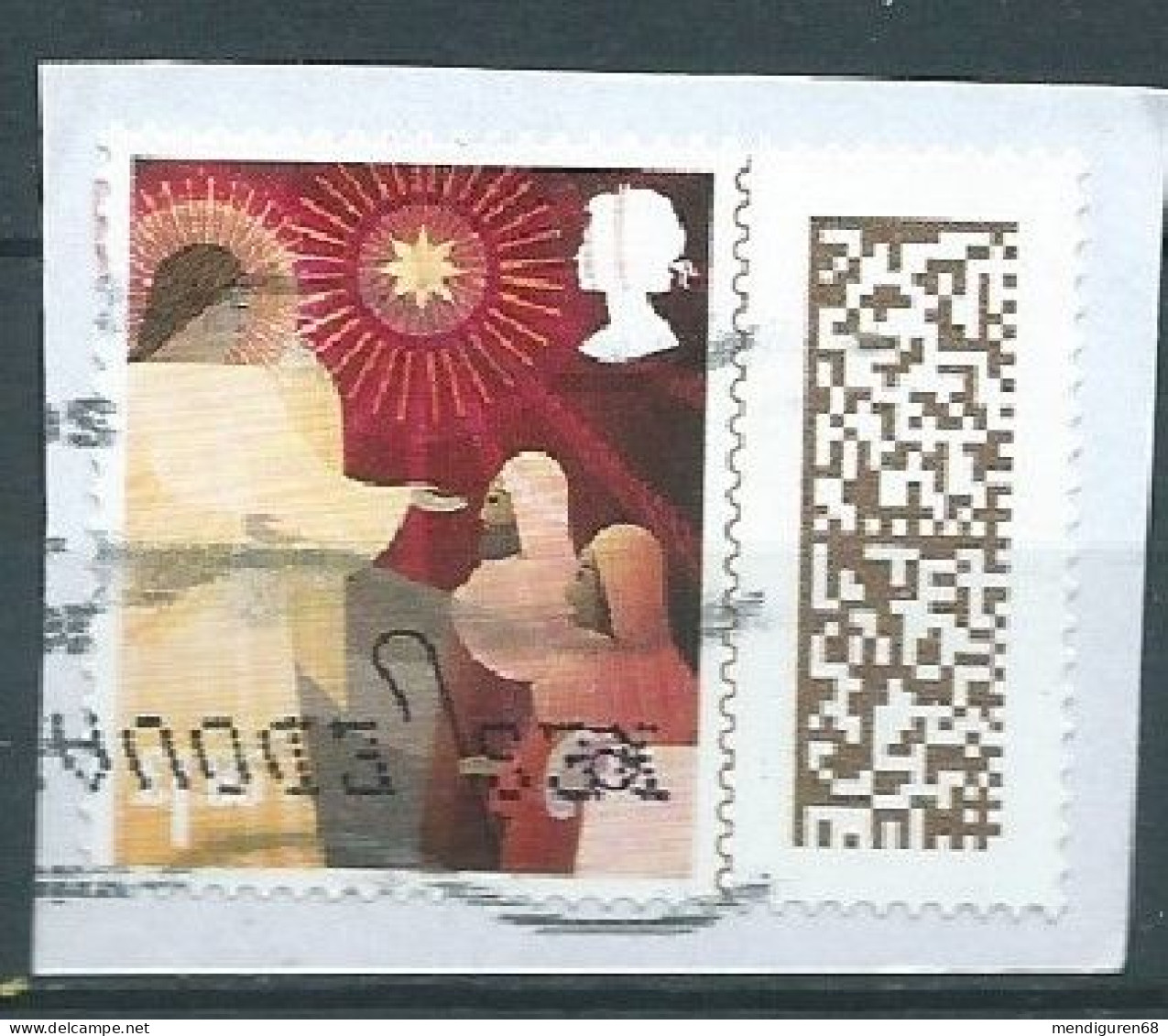 GROSSBRITANNIEN GRANDE BRETAGNE GB 2022 CHRISTMAS £1.85 USED ON PAPER SG 4736 MI 5072 YT 5463 SN 4297 - Used Stamps