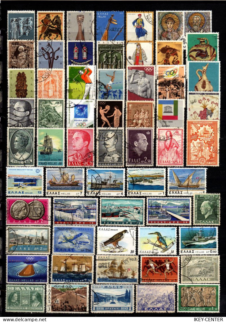 1069-INTERESTING LOT Of USED STAMPS From GREECE.LOTE De Sellos USADOS De GRECIA.Lot TIMBRES UTILISÉS De GRECE - Verzamelingen