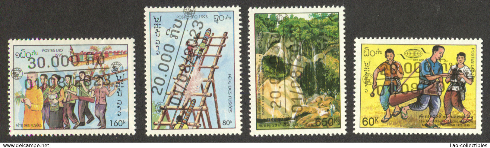 NEW ! LAOS-2023-415-416-419-420 11 Timbre-surchargés 2023 - Laos