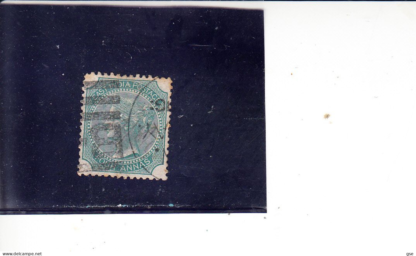 INDIA  1864 - (four Annas) - 1858-79 Kronenkolonie