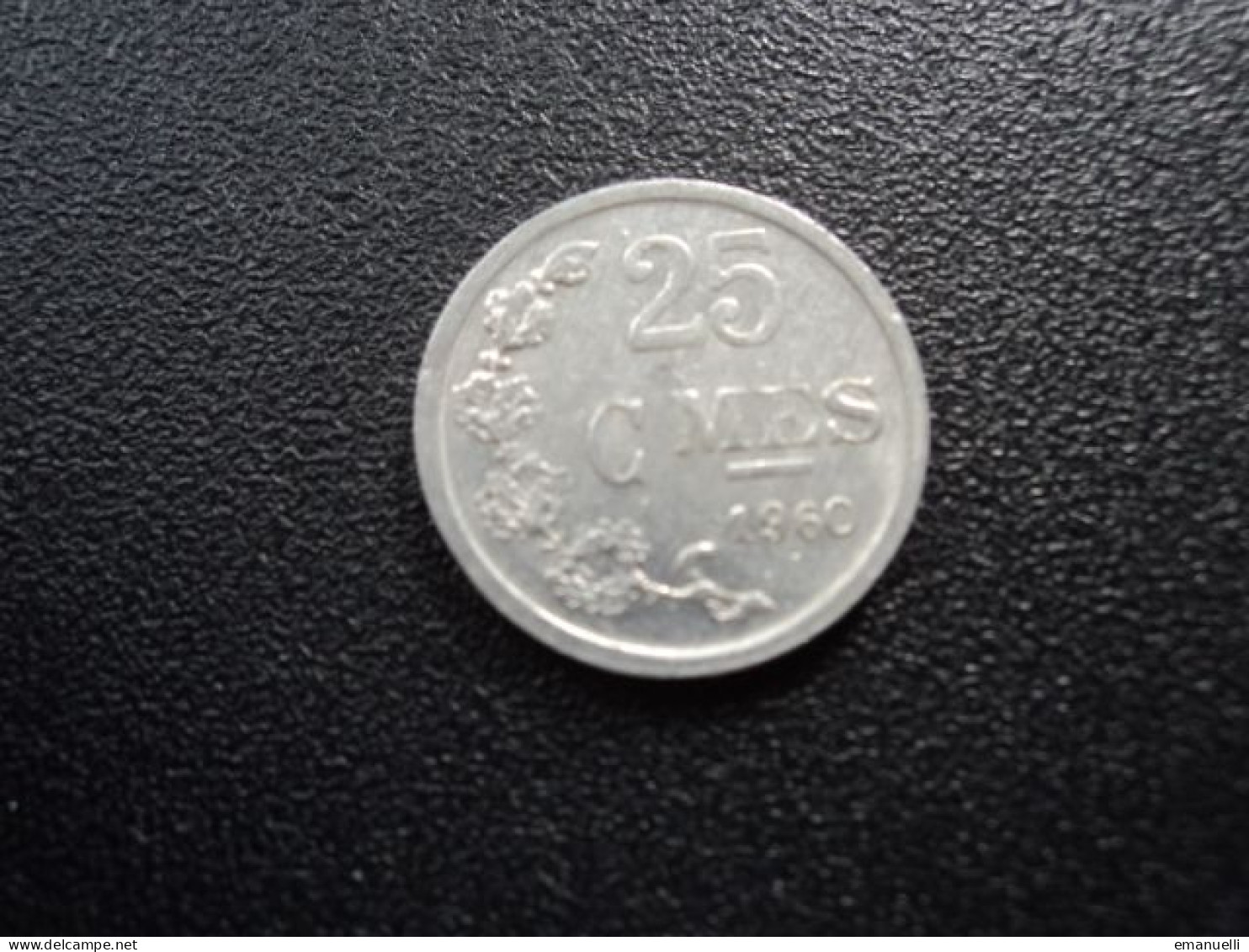 LUXEMBOURG : 25 CENTIMES  1960  KM 45a1      SUP+ - Luxembourg