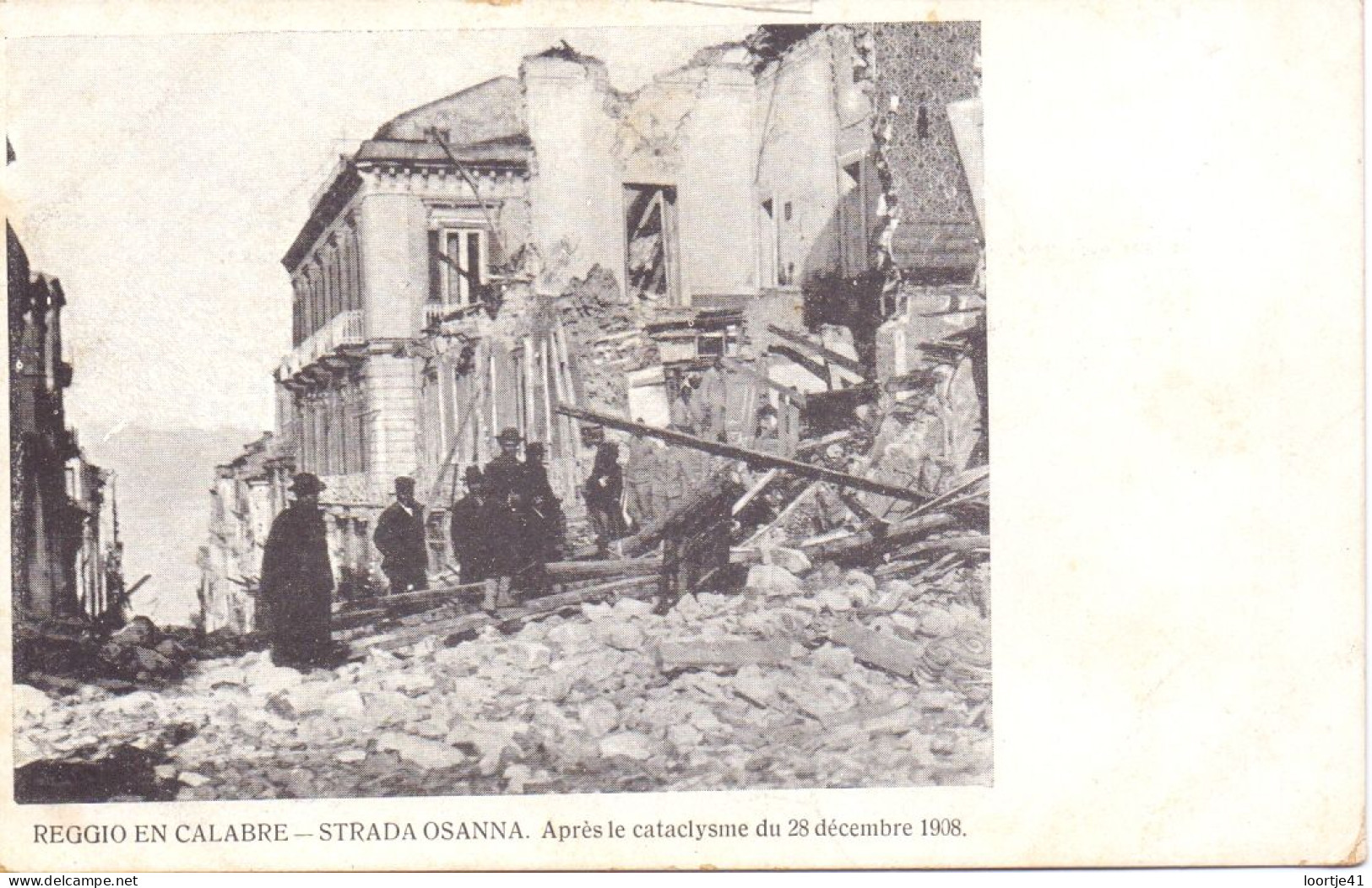 PK - Catastrofe Catastrophe - Reggio En Calabre - Strada Osanna - Après Le Catalysme 1908 - Katastrophen