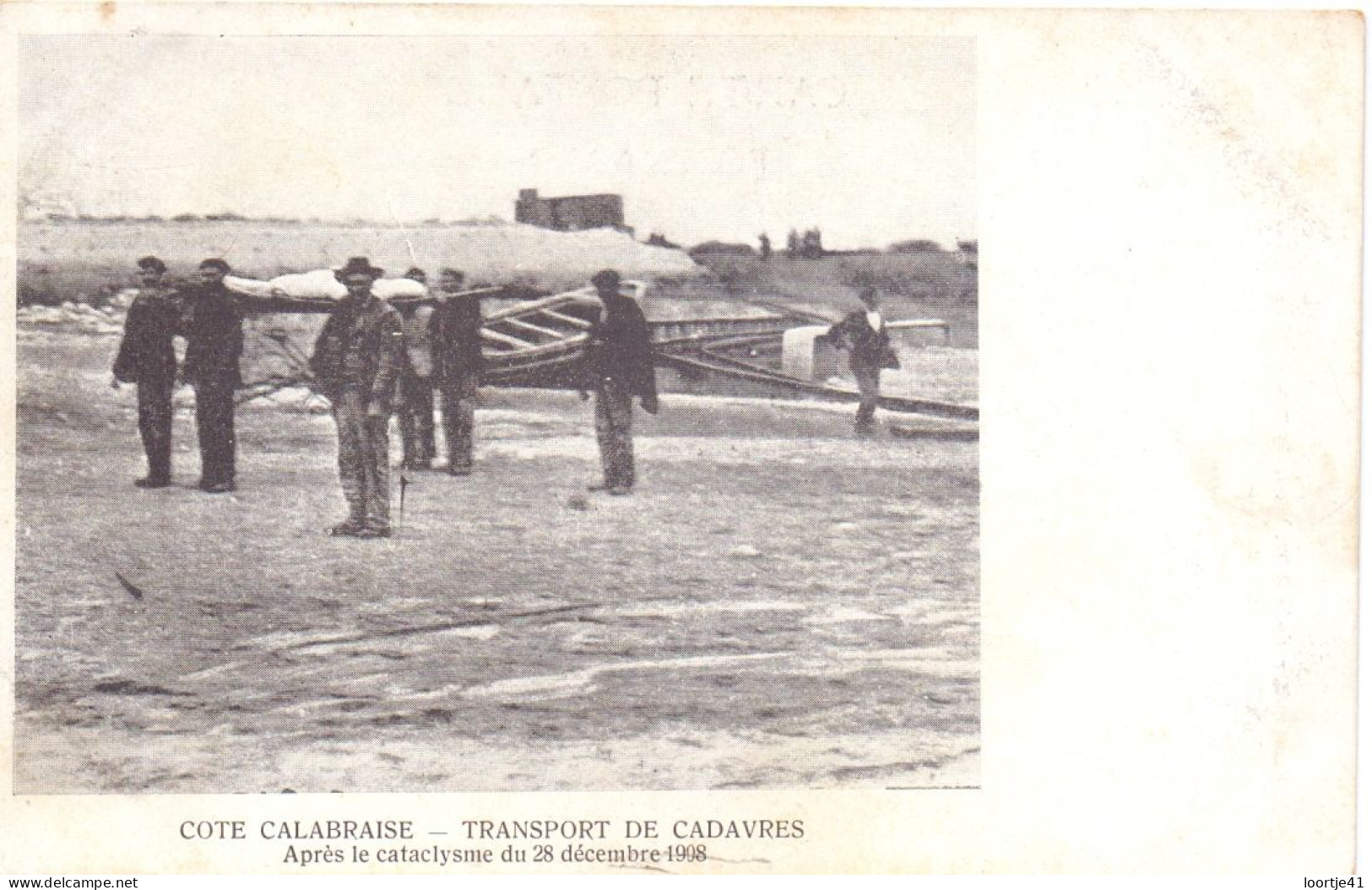 PK - Catastrofe Catastrophe - Cote Calabraise - Transport De Cadavres - Après Le Catalysme 1908 - Katastrophen