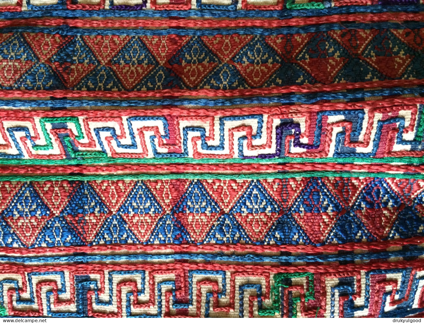 BHUTAN Hand Woven Kira Women's Attire Antique Pre 1920 - Alfombras & Tapiceria