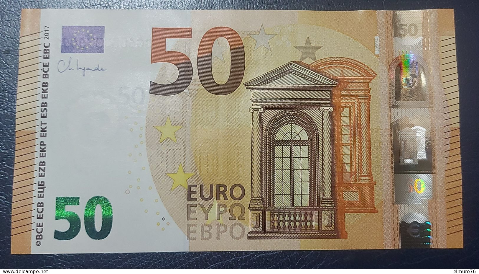 50 EURO S050F4 Italy NEW Serie SG Ch 00 Lagarde Perfect UNC - 50 Euro