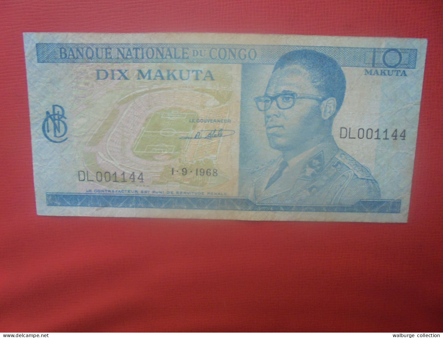 CONGO 10 MAKUTA 1968 Circuler (B.30) - République Démocratique Du Congo & Zaïre