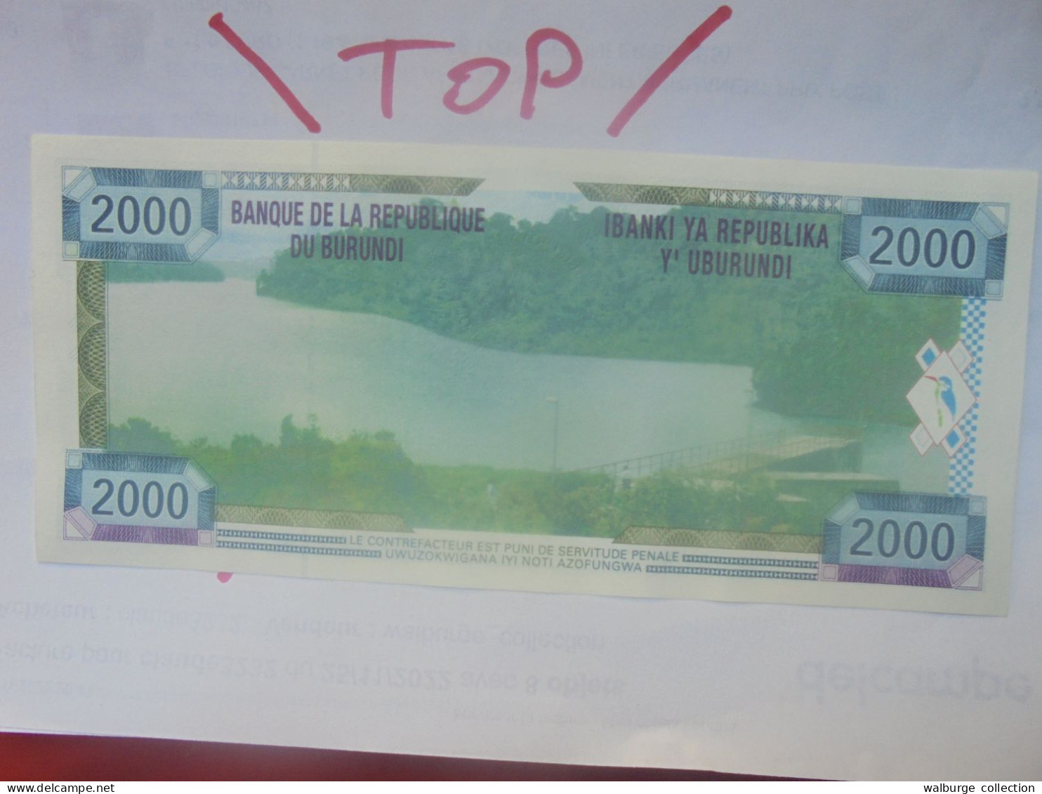 BURUNDI 2000 FRANCS 25-6-2001 Neuf (B.30) - Burundi