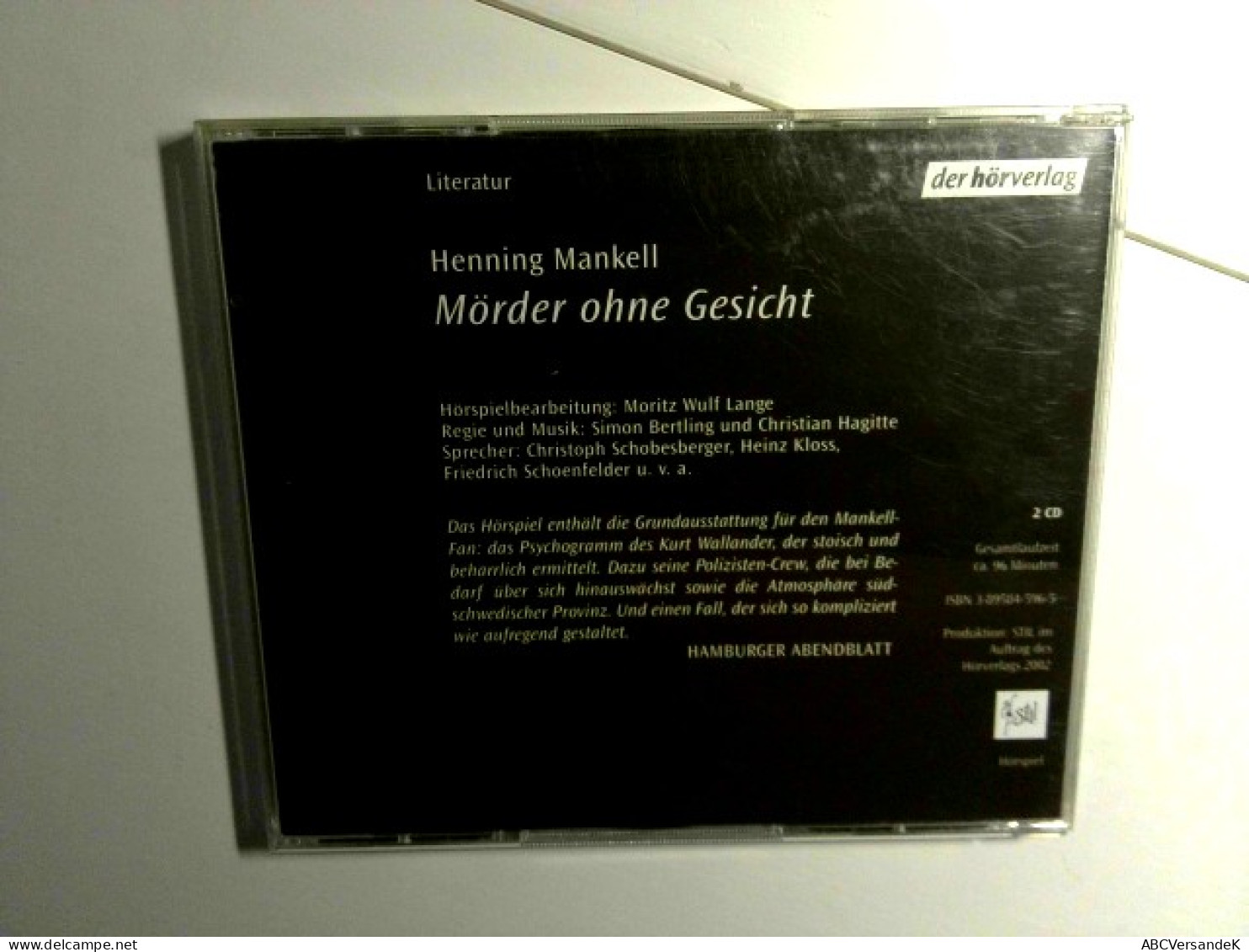 Mörder Ohne Gesicht  Sprecher Christopher Schobesberger, Heinz Kloss, Friedrich Schoenfelder U.v.a. - CD