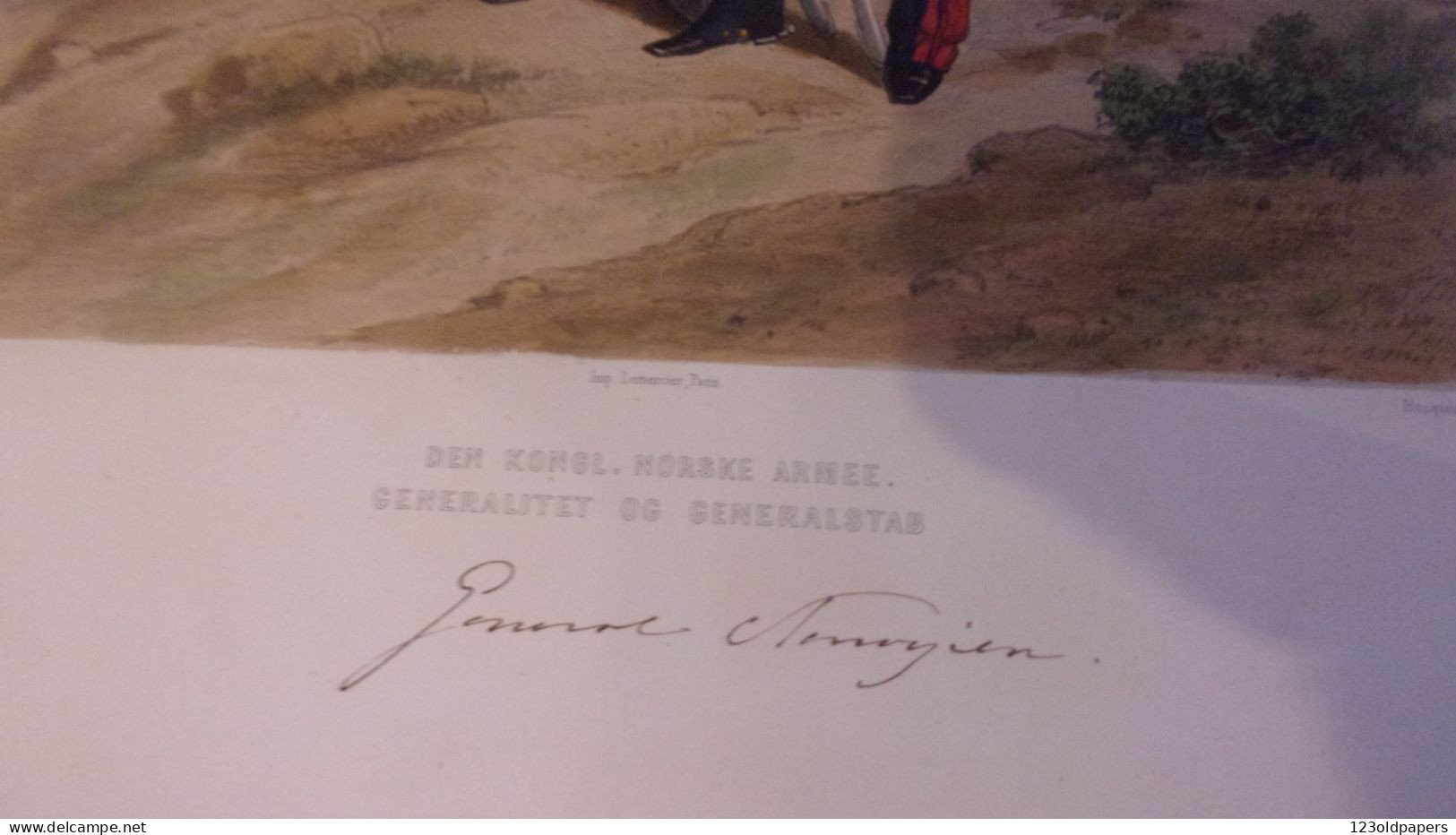 1861 Fritz von Dardel Uniformes Svenska och Norska Arméerna samt flottorna i deras nuvarande uniformering  6 GRAVURES CO