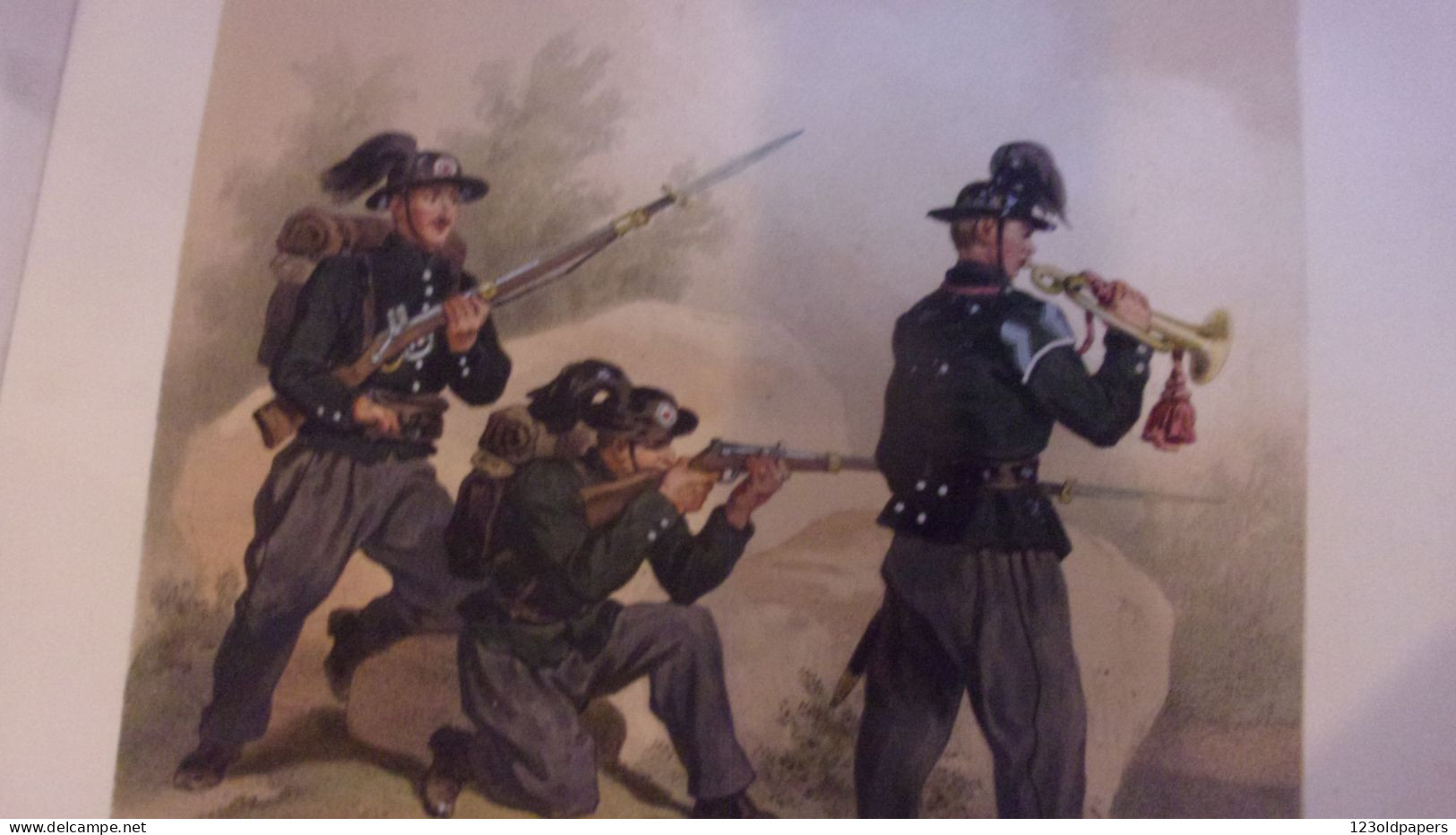 1861 Fritz von Dardel Uniformes Svenska och Norska Arméerna samt flottorna i deras nuvarande uniformering  6 GRAVURES CO