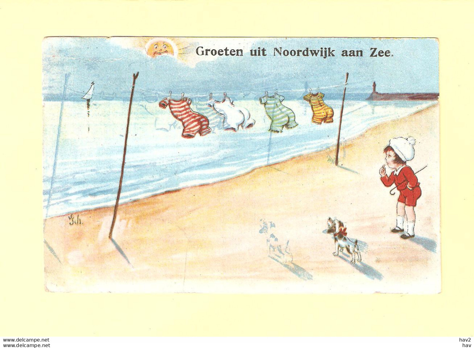 Noordwijk Aan Zee Fantasie Ca. 1923 RY32377 - Noordwijk (aan Zee)