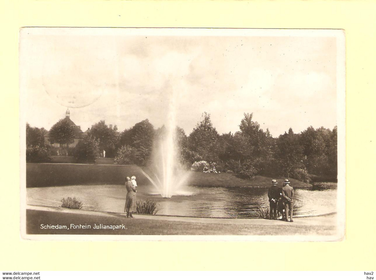 Schiedam Fontein Julianapark 1935 RY32302 - Schiedam