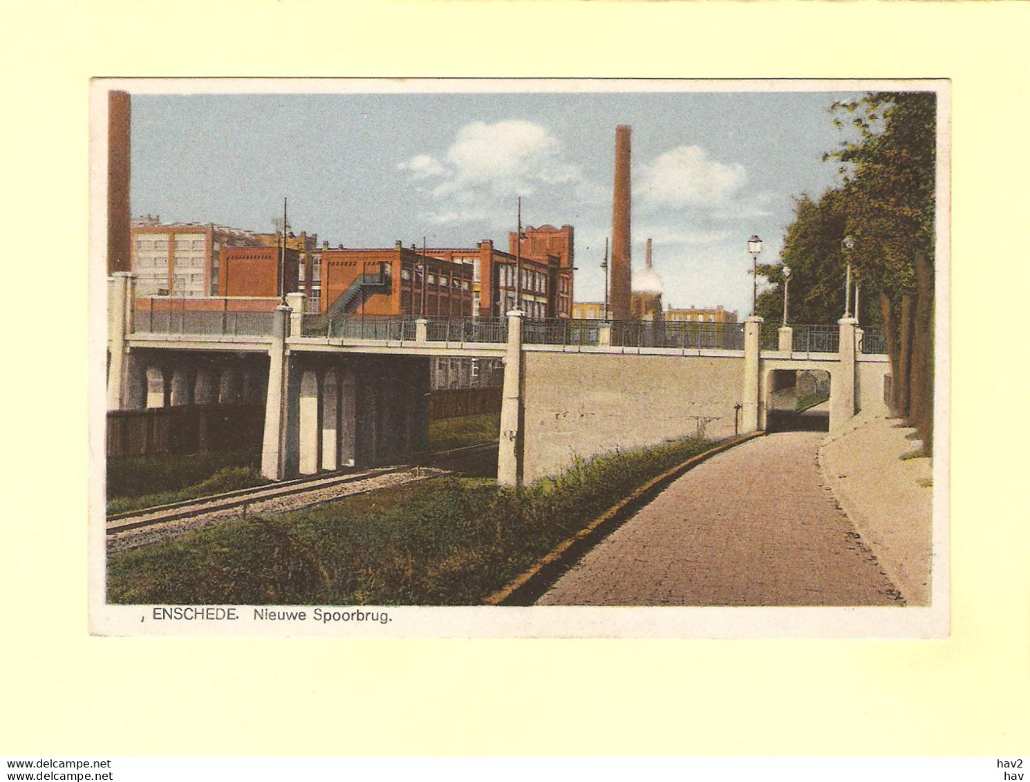 Enschede Fabriek Nieuwe Spoorbrug RY33220 - Enschede