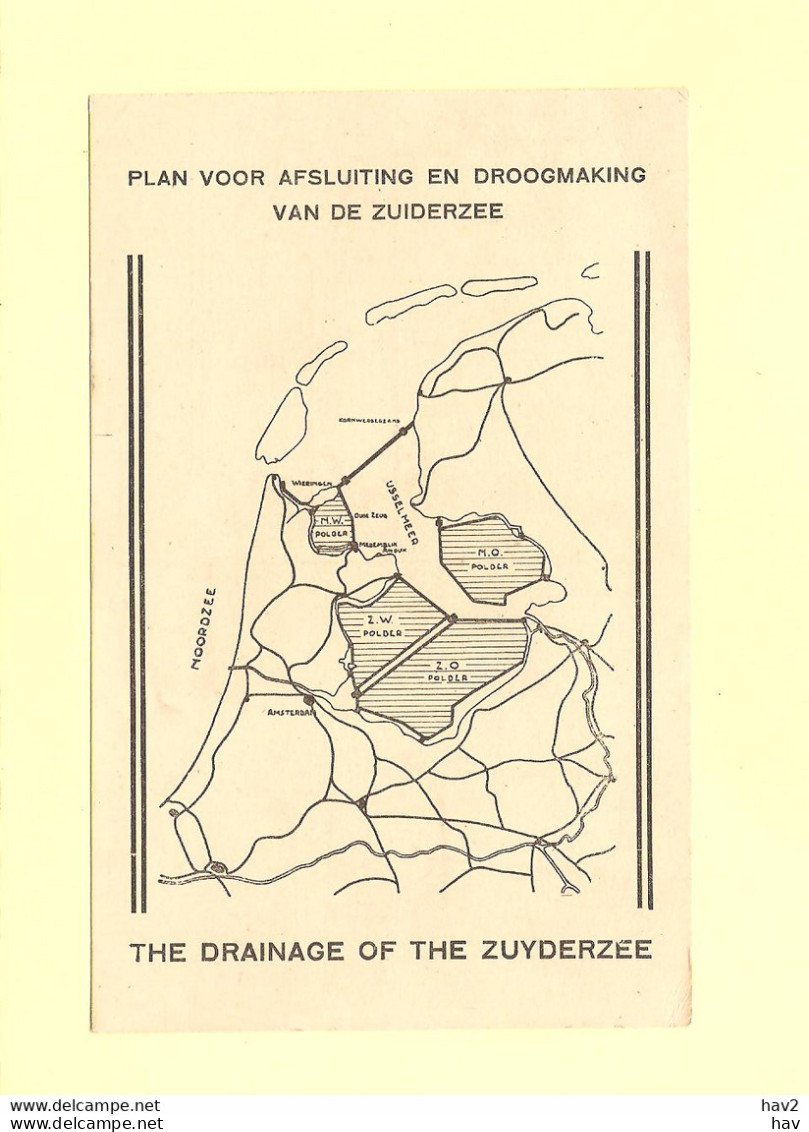 Plan Afsluiting Zuiderzee Met Kaartje RY33014 - Den Oever (& Afsluitdijk)