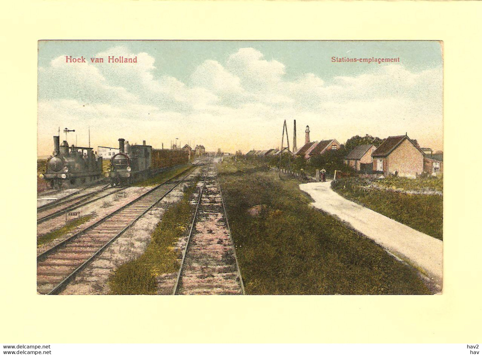 Hoek Van Holland Stationsemplacement 1910 RY32928 - Hoek Van Holland