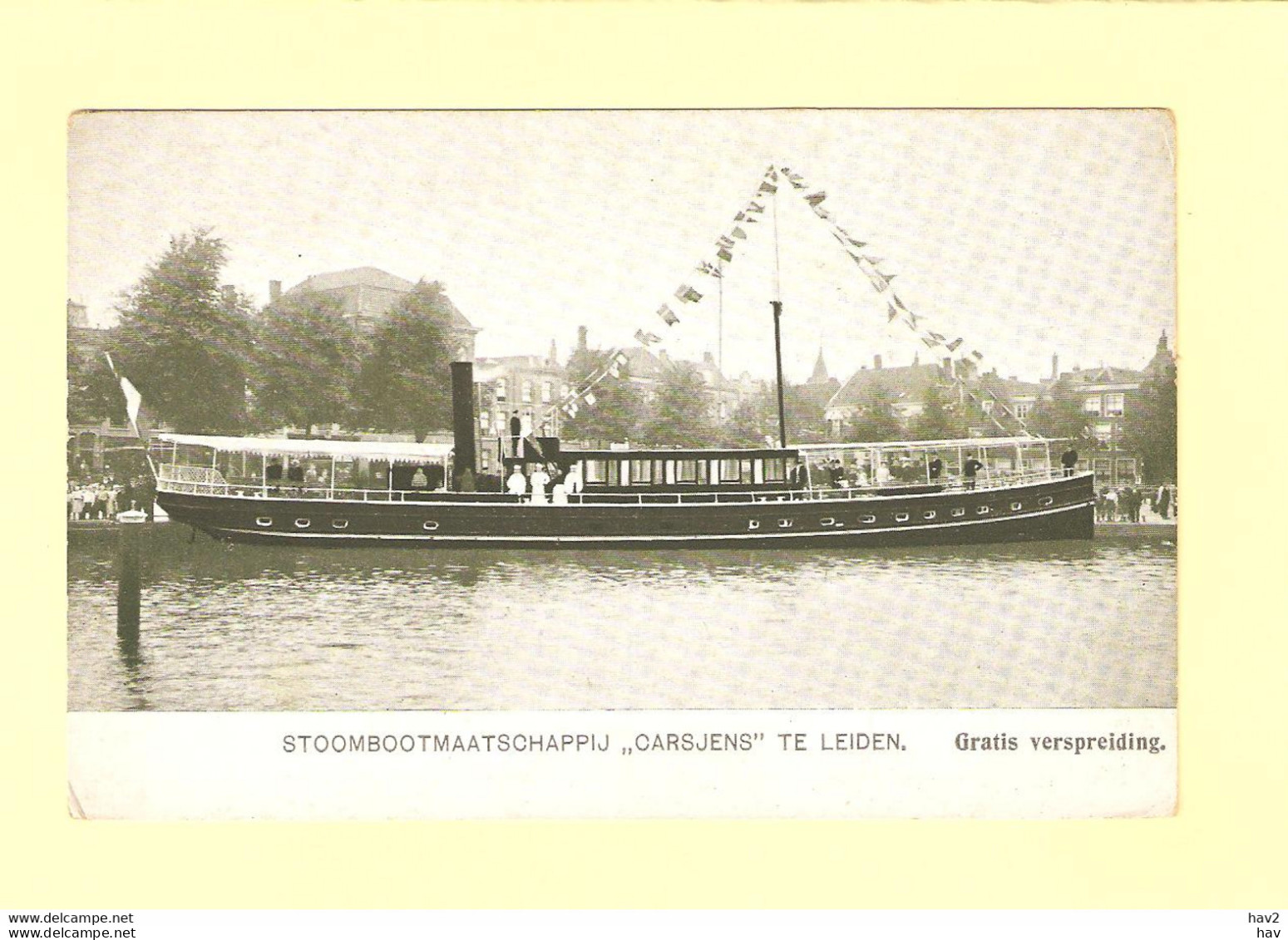 Leiden Stoombootmij Carsjens Reclame RY32861 - Leiden