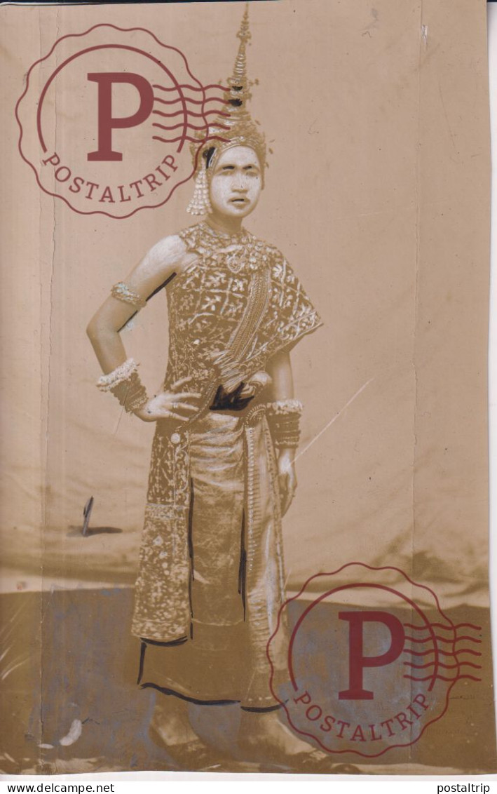 1900 Asia Asie Cambodge? Ballet En PARIS  See Left Side Some Smaler Cracks  15*10CM DANCE DANSEUSE DANSE - Asia